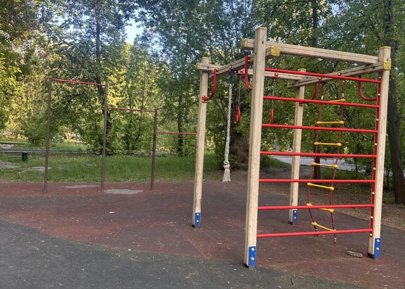 Площадка для воркаута в городе Жуковский №13132 Маленькая Современная фото