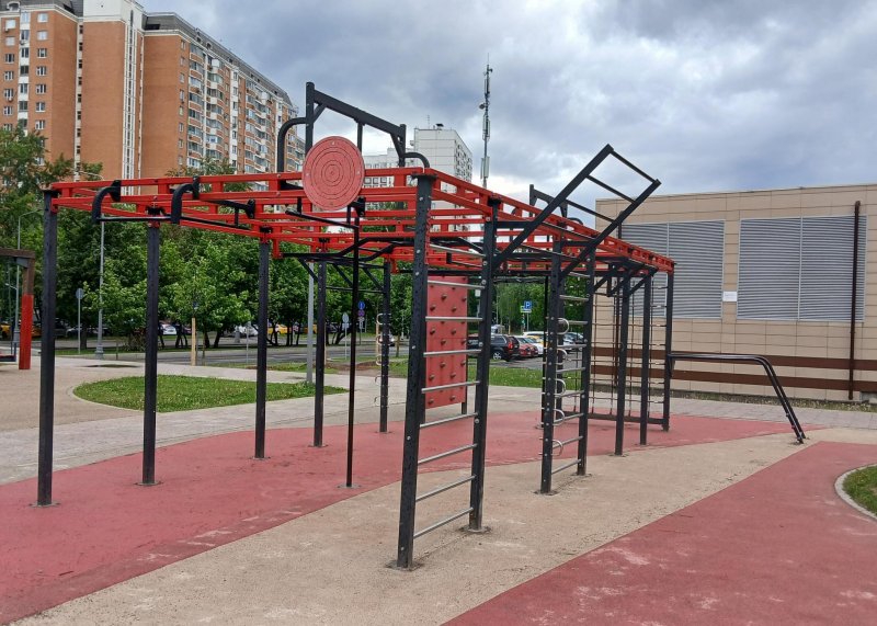 Площадка для воркаута в городе Москва №13151 Средняя Современная фото