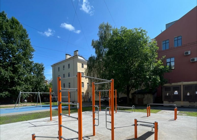 Площадка для воркаута в городе Санкт-Петербург №13172 Средняя Современная фото