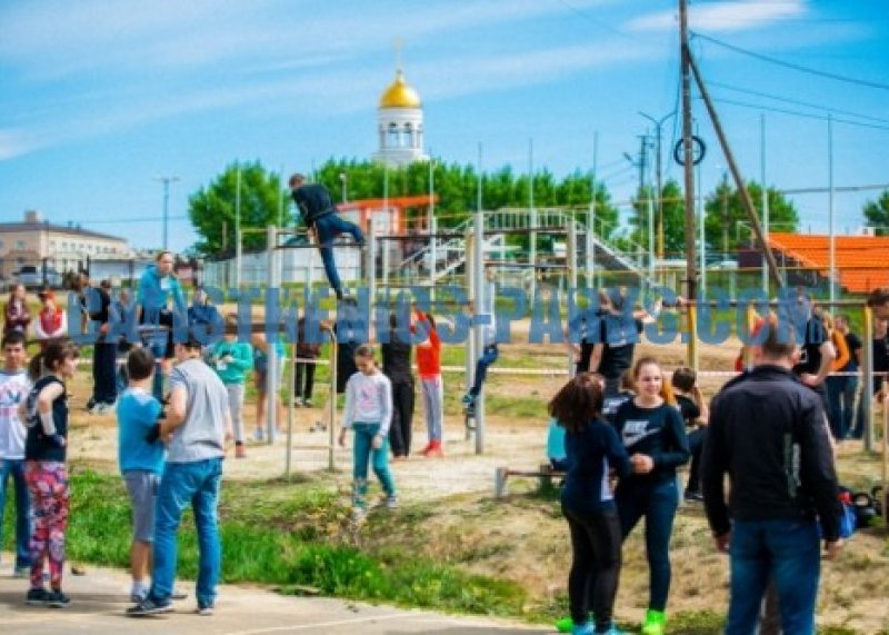 Площадка для воркаута в городе Каменск-Уральский №3313 Средняя Современная фото