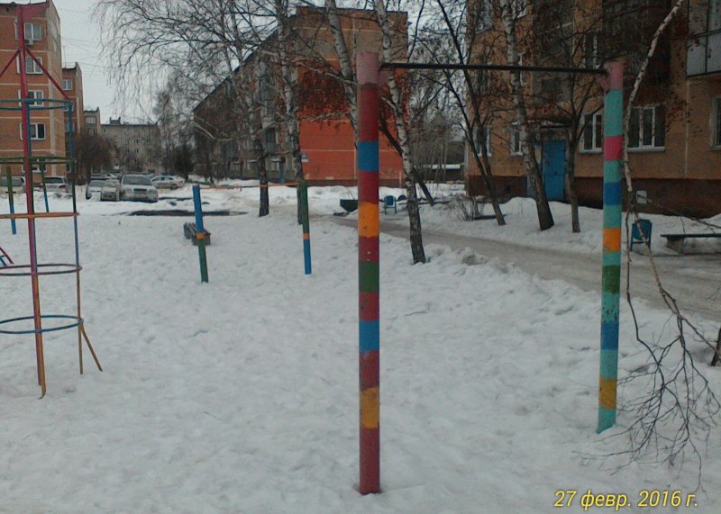 Площадка для воркаута в городе Искитим №4907 Маленькая Советская фото