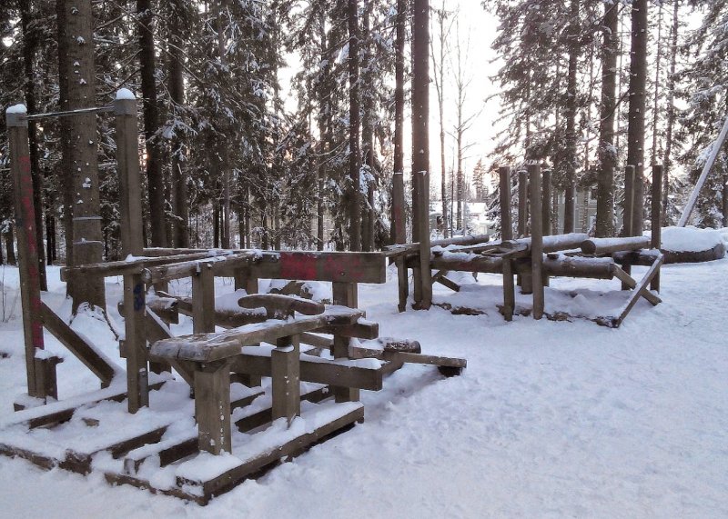 Площадка для воркаута в городе Вантаа №3096 Маленькая Советская фото