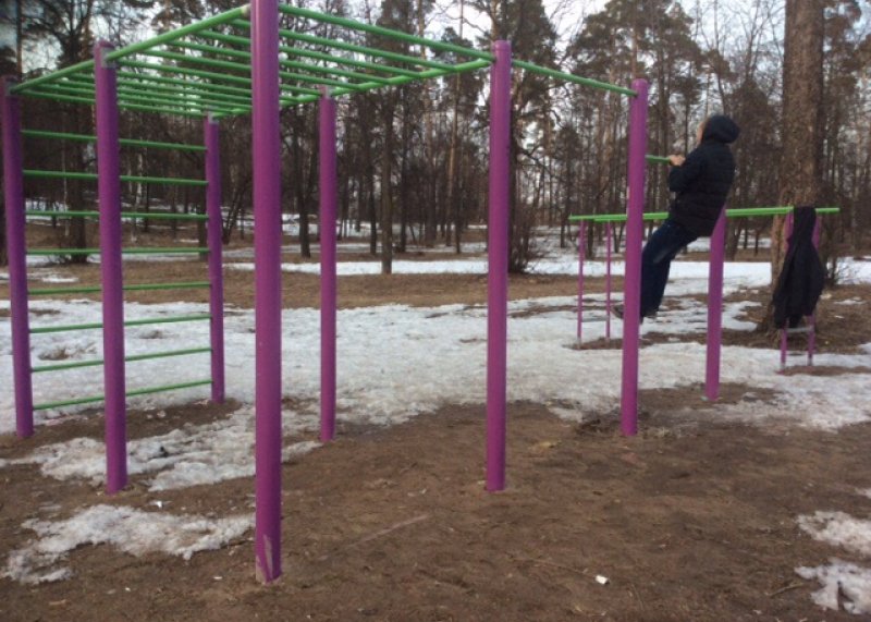 Площадка для воркаута в городе Дзержинск №2758 Маленькая Современная фото