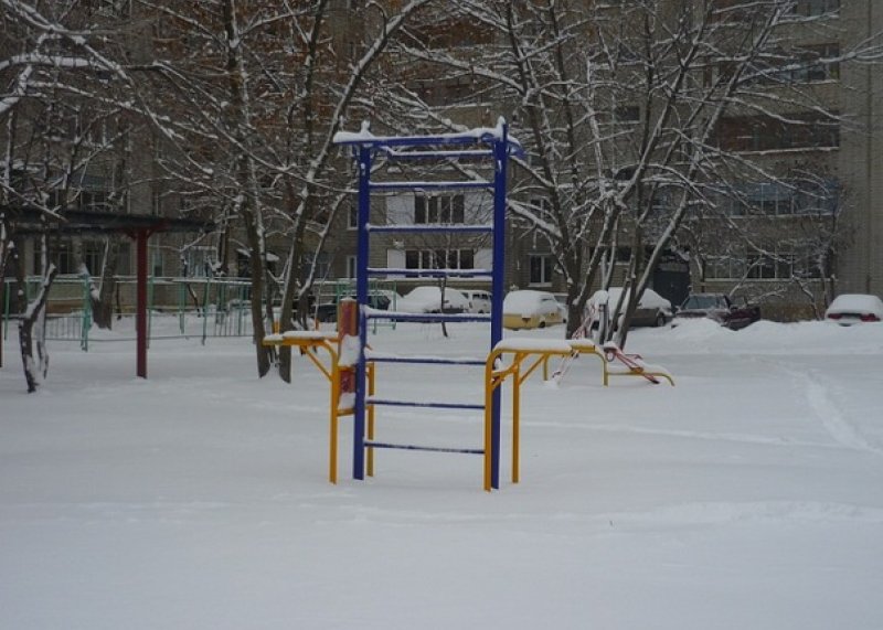 Площадка для воркаута в городе Пенза №420 Маленькая Современная фото