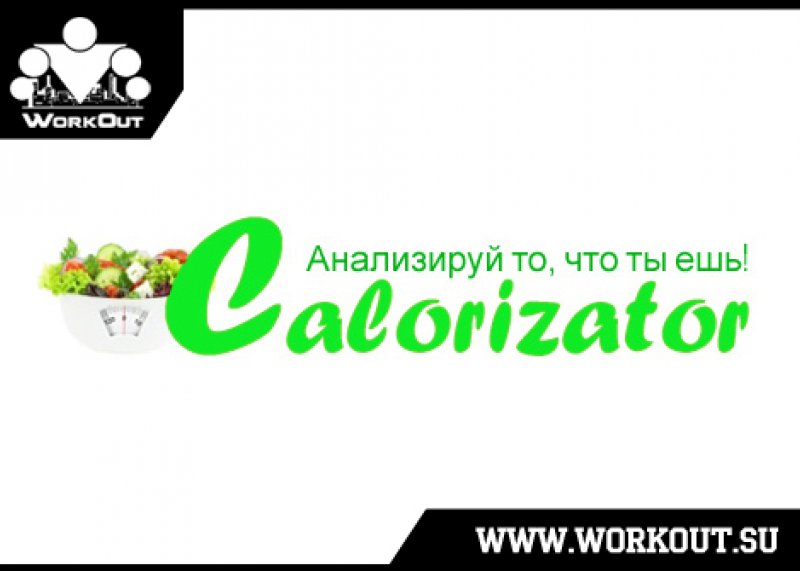 Инструкция к сайту Calorizator.ru: анализируй то, что ты ешь!