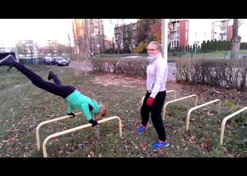 Treniruotės akimirkos. Street workout. Kaunas 2014