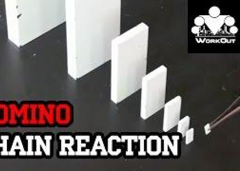 Domino Chain Reaction Knock-Out
