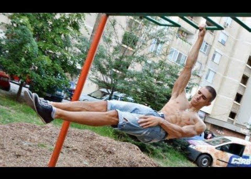 Front lever to one arm front lever by I.IVANOV