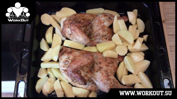 Курица с яблоками от Lawnmover